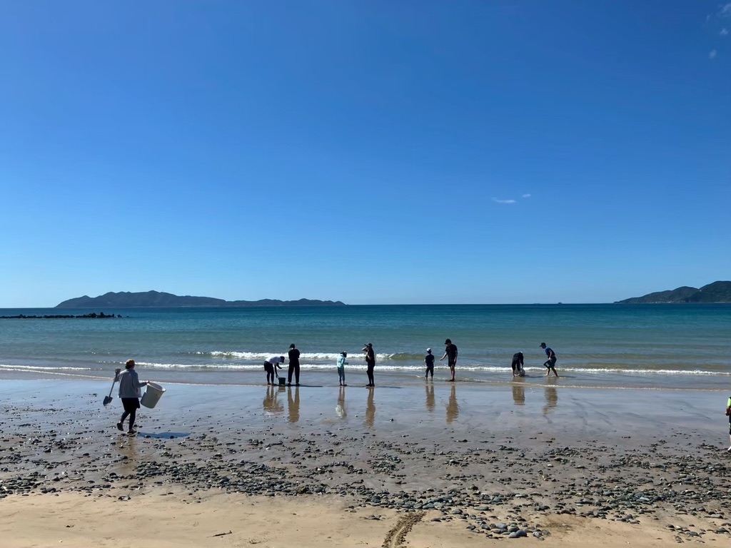 ムーブの活動の様子 ─ 海遊び